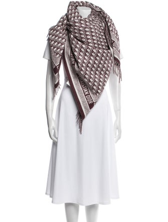 Christian Dior Virgin Wool Printed Scarf