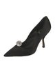 Christian Dior Satin Crystal Embellishments Pumps