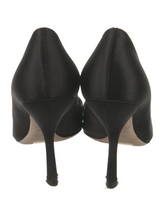 Christian Dior Satin Crystal Embellishments Pumps