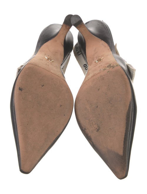 Christian Dior Leather Printed Slingback Pumps