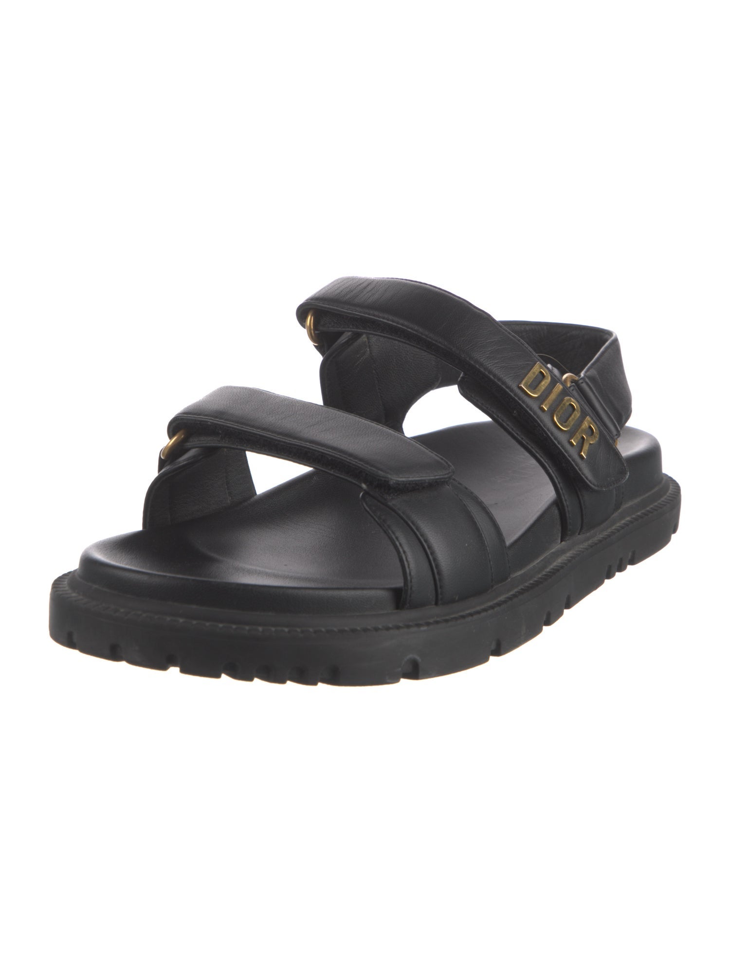 Christian Dior Vegan Leather Slingback Sandals