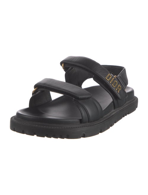 Christian Dior Vegan Leather Slingback Sandals