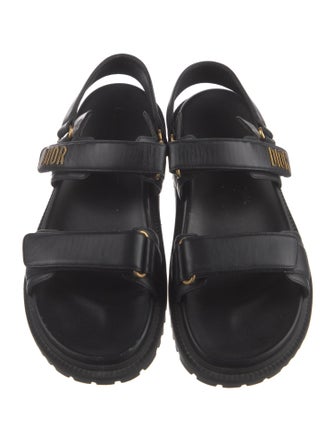 Christian Dior Vegan Leather Slingback Sandals