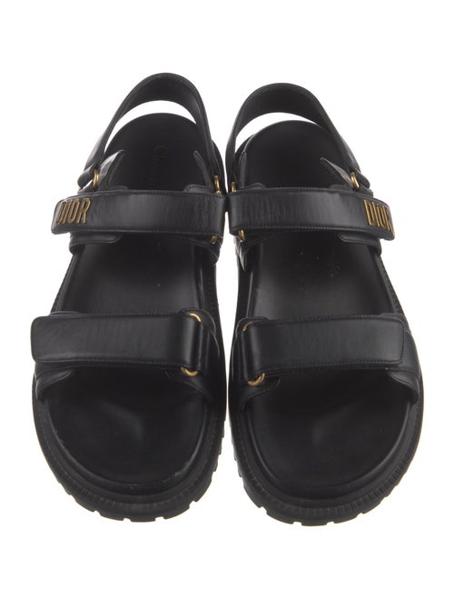 Christian Dior Vegan Leather Slingback Sandals