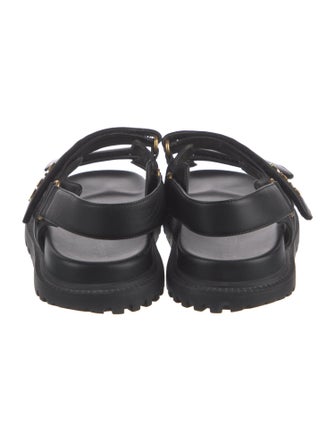 Christian Dior Vegan Leather Slingback Sandals