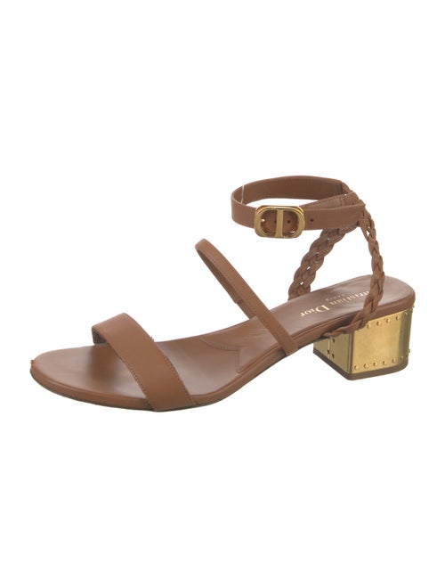 Christian Dior Leather Studded Accents Gladiator Sandals