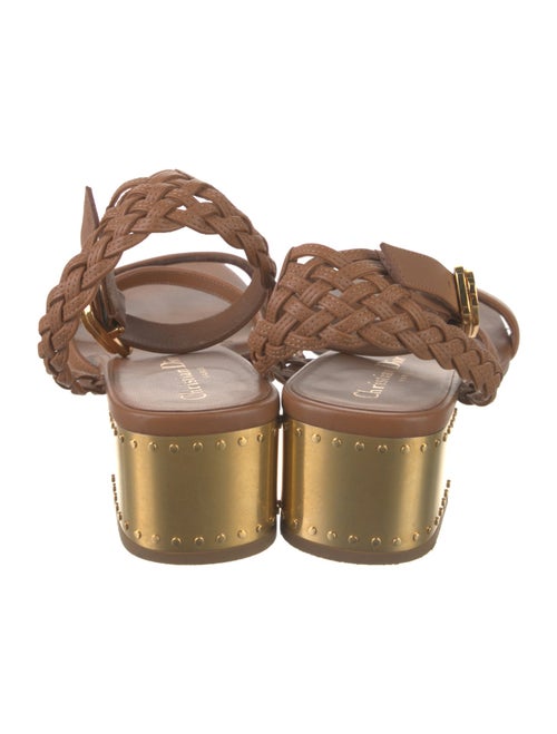 Christian Dior Leather Studded Accents Gladiator Sandals