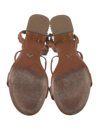 Christian Dior Leather Studded Accents Gladiator Sandals