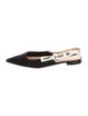 Christian Dior Mesh Printed Slingback Flats