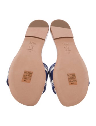 Christian Dior Leather Printed Slides