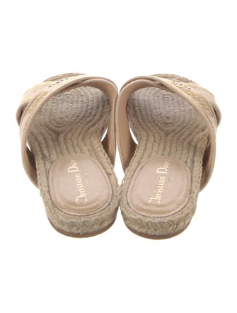 Christian Dior Printed Glitter Accents Espadrilles