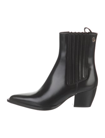 Christian Dior Leather Western Boots