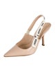 Christian Dior Patent Leather Graphic Print Slingback Pumps
