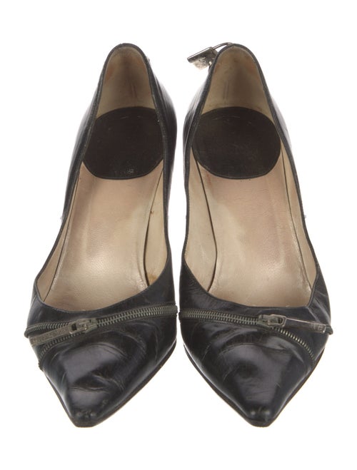 Christian Dior Leather Sequin Embellishments Pumps