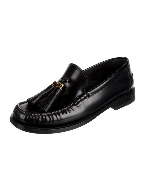 Christian Dior Patent Leather Tassel Accents Loafers