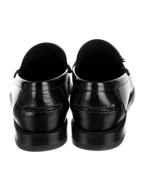 Christian Dior Patent Leather Tassel Accents Loafers
