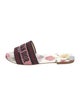 Christian Dior Canvas Floral Print Slides