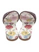 Christian Dior Canvas Floral Print Slides