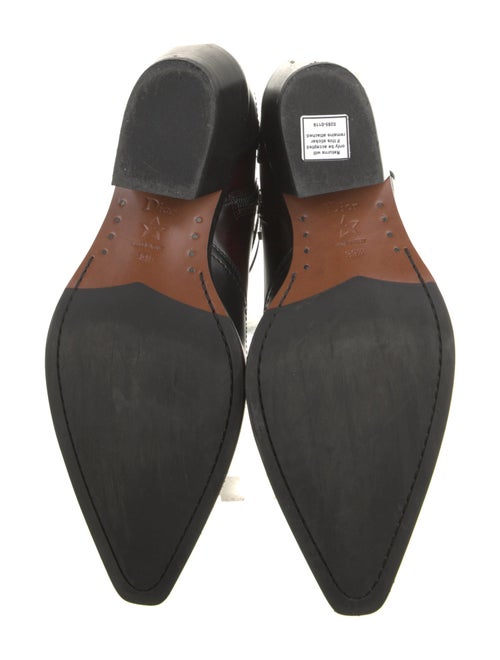 Christian Dior Leather Leather Trim Embellishment Western Boots