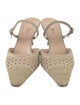 Christian Dior Cannage Pattern Cutout Accent Mules