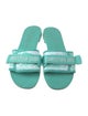 Christian Dior Canvas Grosgrain Trim Slides