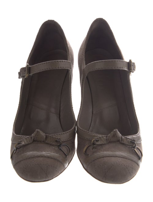 Christian Dior Suede Leather Trim Embellishment Pumps