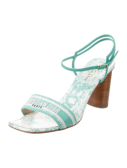 Christian Dior Leather Printed Sandals
