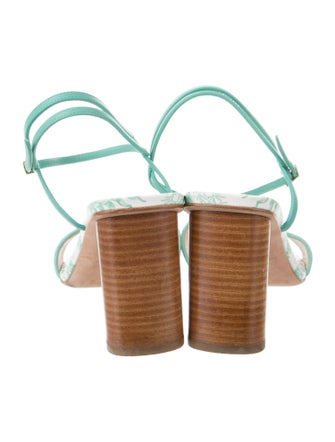 Christian Dior Leather Printed Sandals