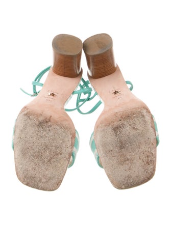 Christian Dior Leather Printed Sandals