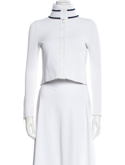 Christian Dior Mock Neck Long Sleeve Crop Top