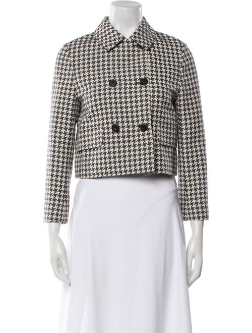 Christian Dior Houndstooth Print Evening Jacket