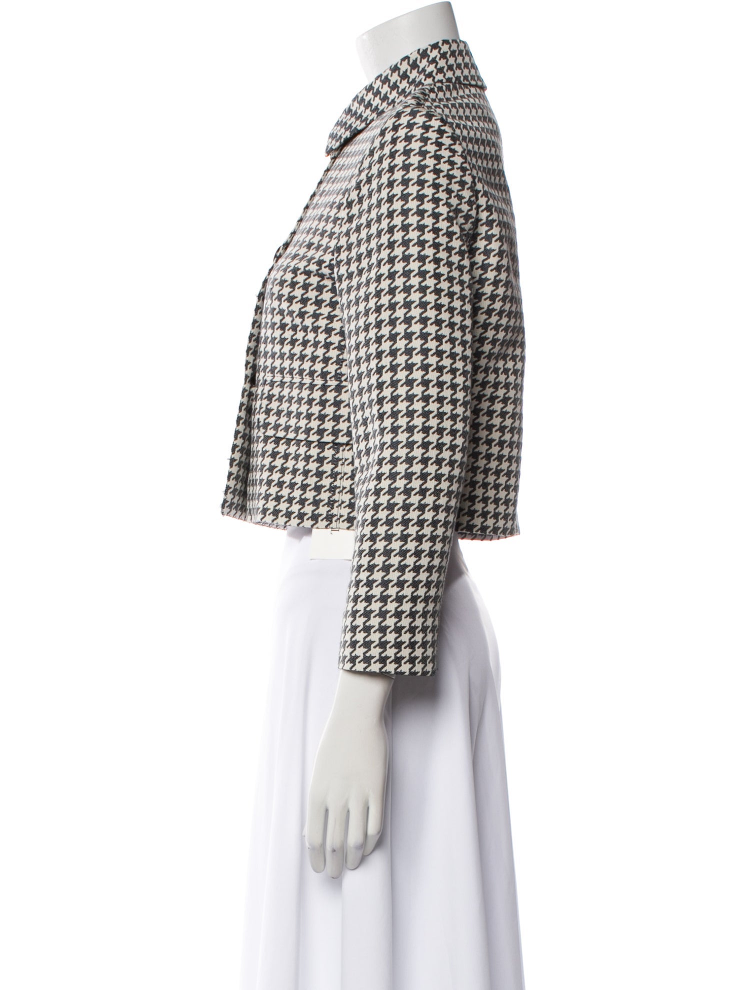 Christian Dior Houndstooth Print Evening Jacket