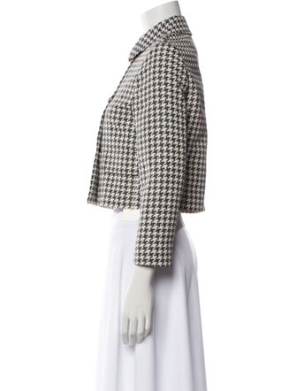 Christian Dior Houndstooth Print Evening Jacket