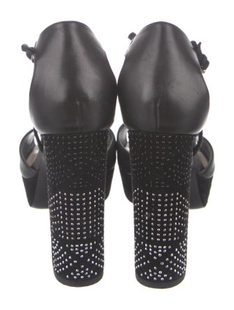 Christian Dior Leather Studded Accents Sandals