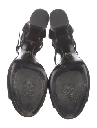 Christian Dior Leather Studded Accents Sandals