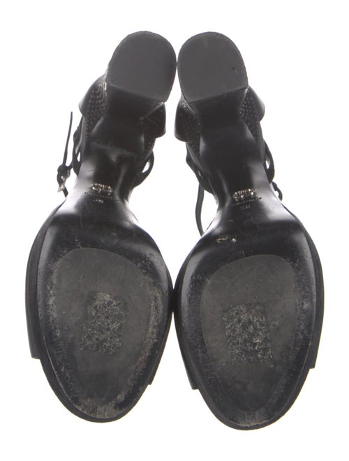 Christian Dior Leather Studded Accents Sandals