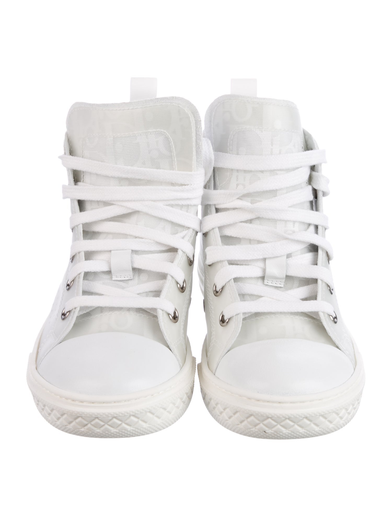 Christian Dior Printed High Top Sneakers