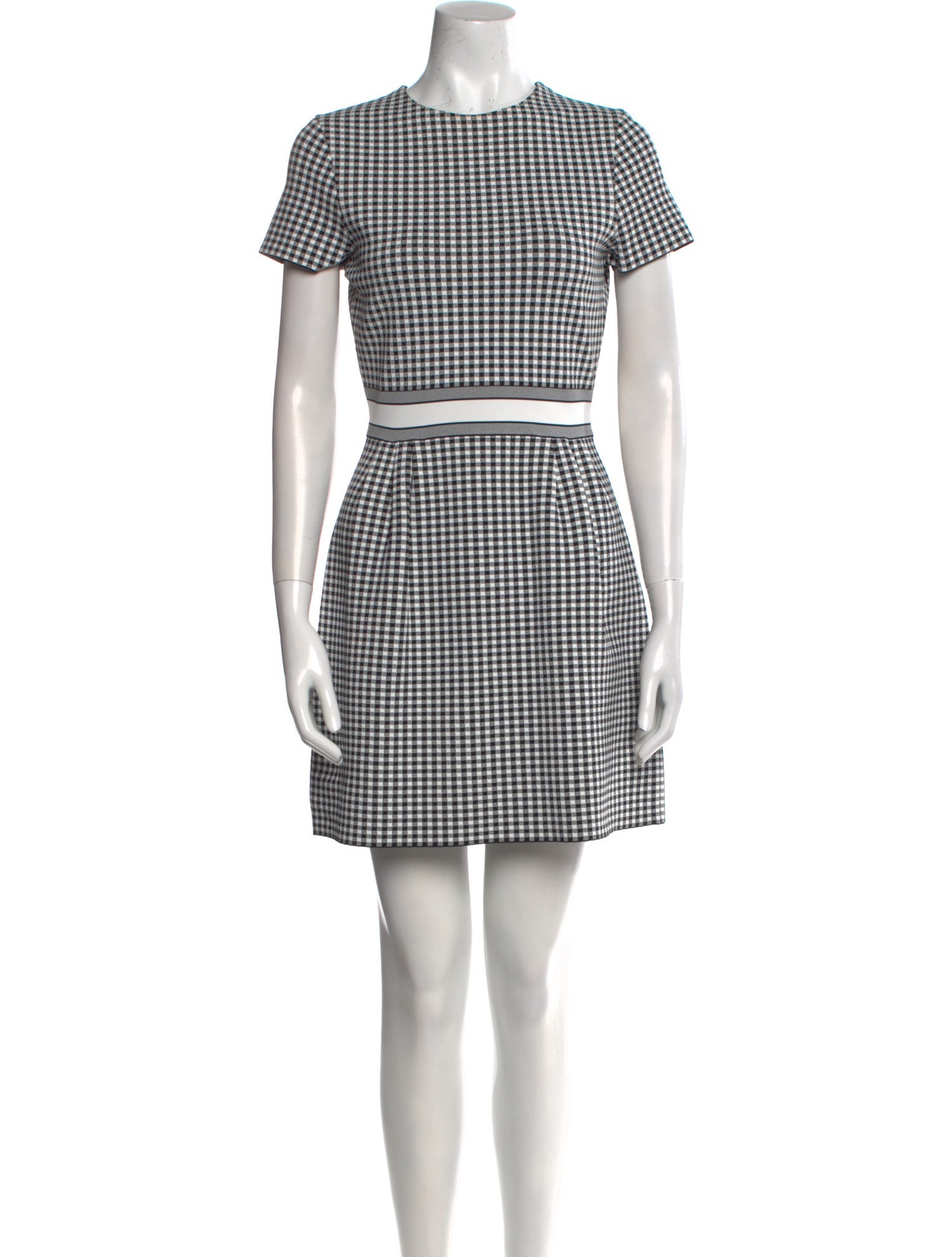 Christian Dior Plaid Print Mini Dress