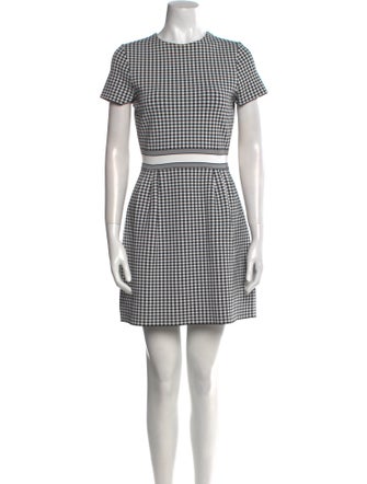 Christian Dior Plaid Print Mini Dress