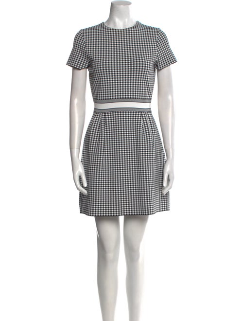 Christian Dior Plaid Print Mini Dress
