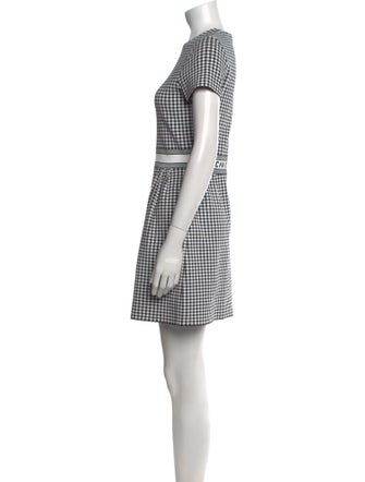Christian Dior Plaid Print Mini Dress
