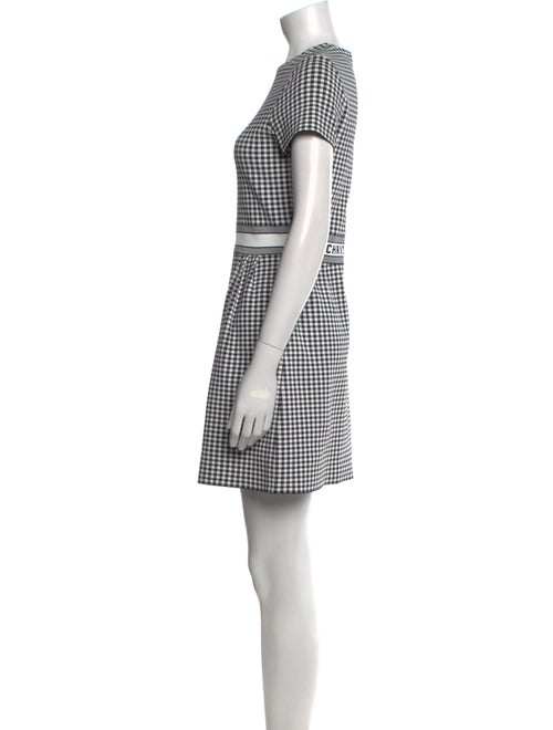 Christian Dior Plaid Print Mini Dress