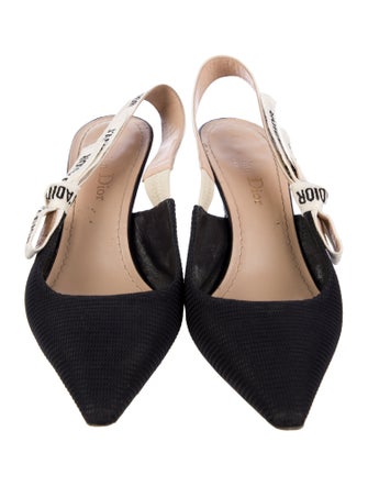 Christian Dior Printed Slingback Pumps