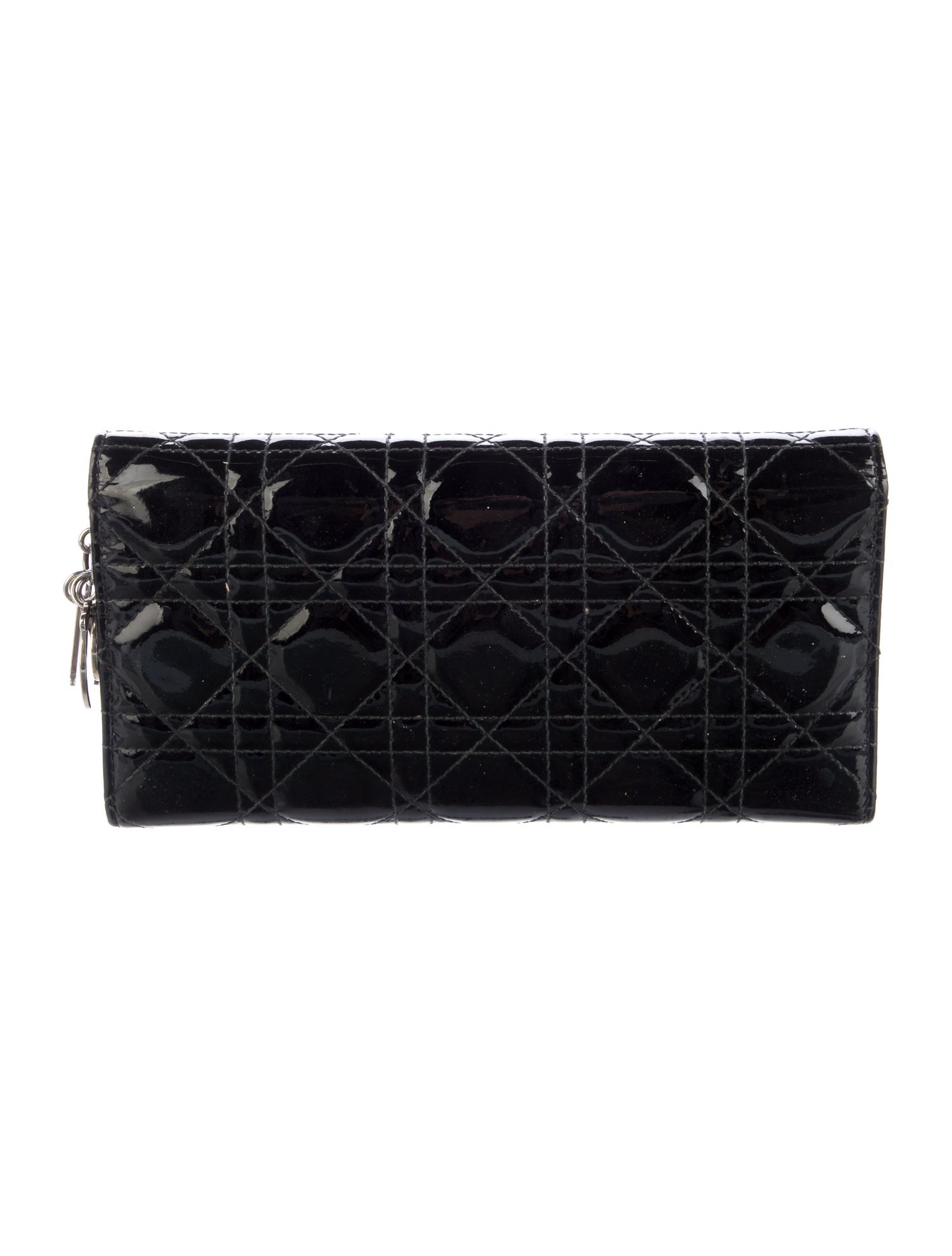 Christian Dior 2014 Patent Leather Trifold Wallet