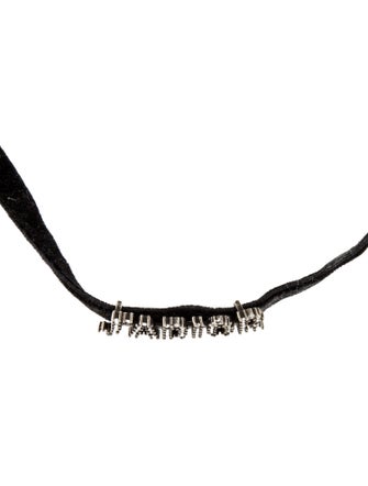 Christian Dior Velvet & Crystal J'Adior Choker Necklace