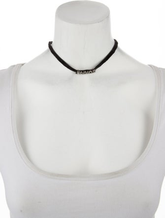 Christian Dior Velvet & Crystal J'Adior Choker Necklace