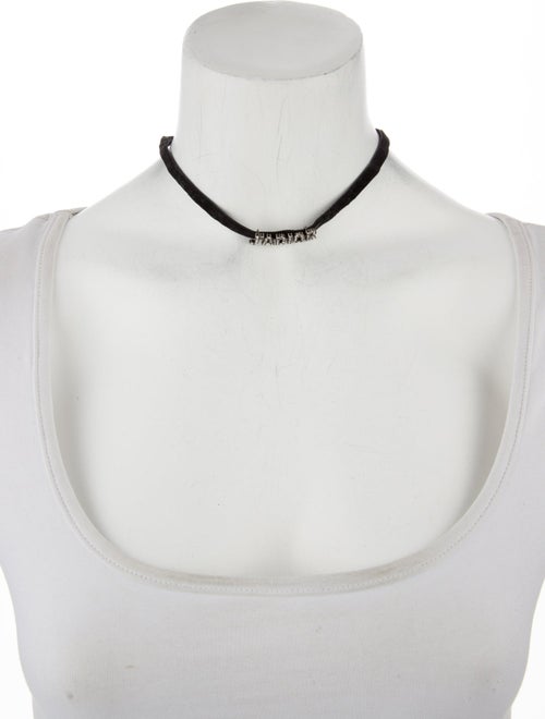 Christian Dior Velvet & Crystal J'Adior Choker Necklace