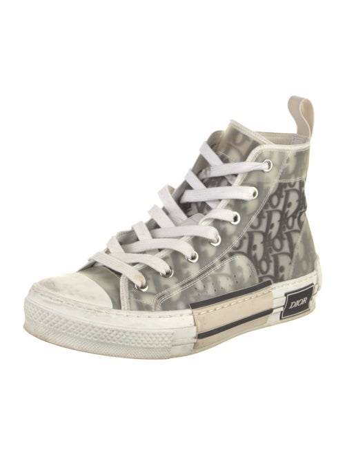 Christian Dior Oblique Jacquard Nylon Lace-Up Boots