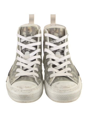 Christian Dior Oblique Jacquard Nylon Lace-Up Boots