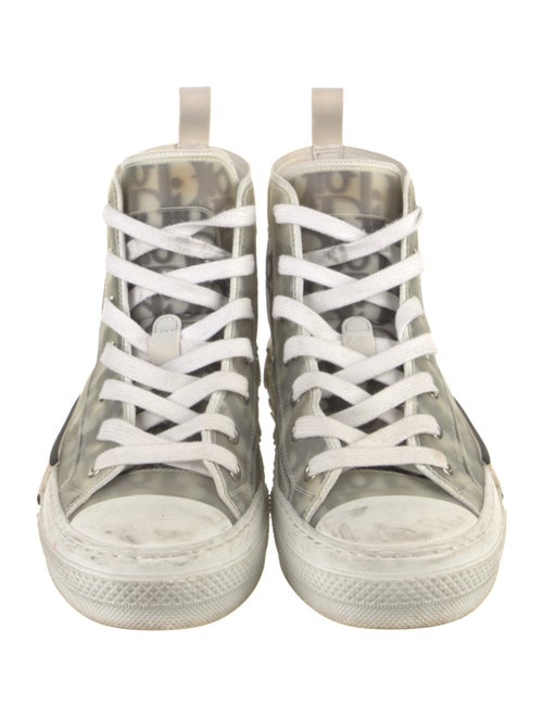 Christian Dior Oblique Jacquard Nylon Lace-Up Boots